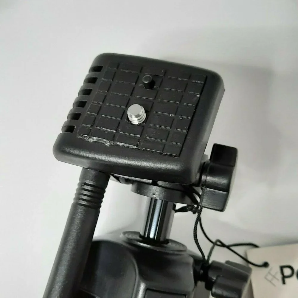 Polaroid Tripod Lightweight Durable 3 Section Legs upto 50” Black 2 Way Pan Head